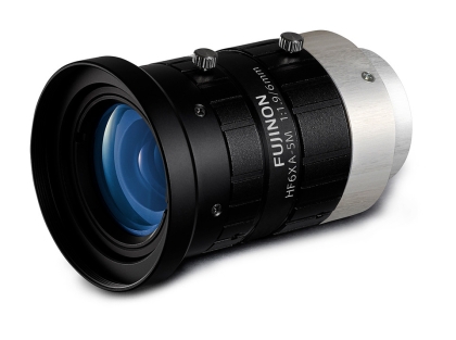 Fujinon HF6XA-5M 2/3" 6 mm F1.9 C-Mount-Objektiv mit manueller Blende, kompakte Größe, geringe Verzerrung, 5 Megapixel (für 3,45 Mikrometer Pixelabstand)