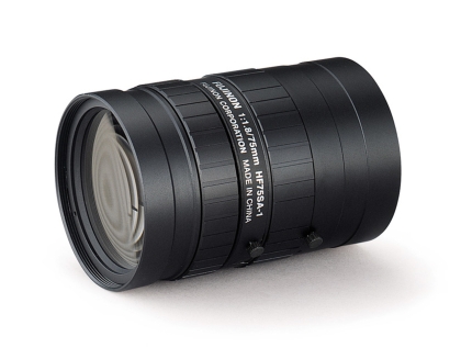 Fujinon HF75SA-1 2/3 אינץ' 75 מ"מ F1.8 עדשת Iris C-Mount ידנית, 5 מגה פיקסל