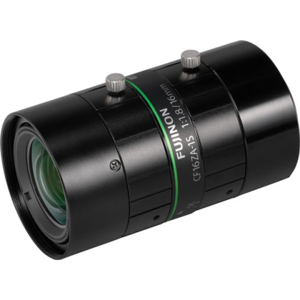 Fujinon CF16ZA-1S 1,2" 16 mm-es F1.8 kézi írisz C-ba szerelhető objektív, rezgés- és ütésgátló funkció, 23 megapixel