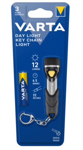 Latarka Varta Day Light LED brelok 1AAA 16605