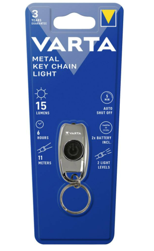 Varta Metal Anahtarlık Işık LED (monokrom) Anahtarlık meşalesi