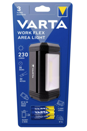 Φακός Varta LED (μονόχρωμος) Φωτισμός εργασίας Work Flex Area Light