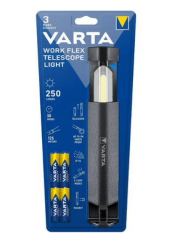 El Feneri LED Varta Work Flex Teleskop Işığı