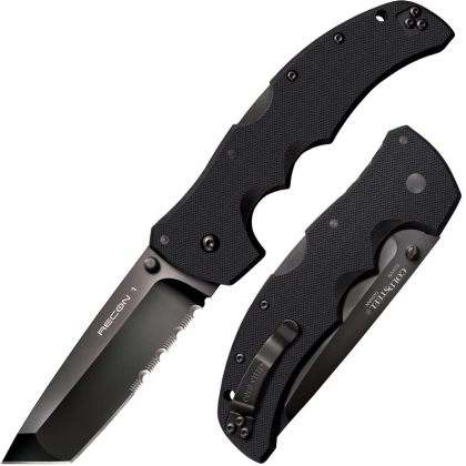 Складной нож Cold Steel Recon 1 Tanto Point 50/50 Edge 27BTH с клинком длиной 10,1 см