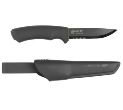 Kés Morakniv Bushcraft Black SRT 12417 10,9 cm-es pengével