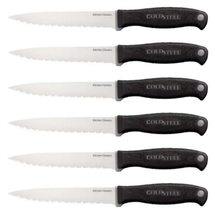 Set di coltelli da bistecca COLD STEEL 59KSS6Z con lama lunga 11,8 cm