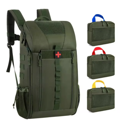 Erste-Hilfe-Kit-Rucksack - Farbe Militärgrün