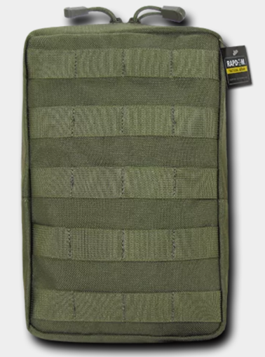 Rapdom utility pouch 6x10 (Vertical) , Olive