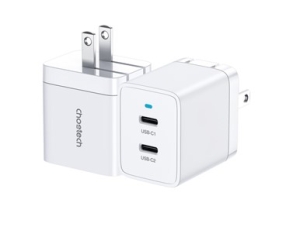 Incarcator telefon Choetech NexGen Dual Type-c PD40W wall Charger 