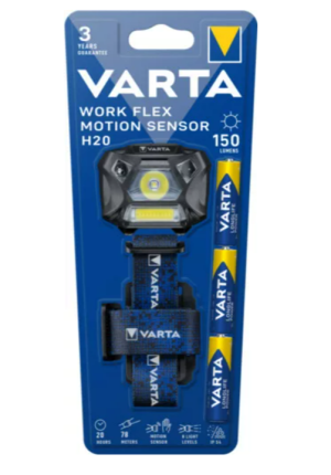 Headlamp Varta Work Flex MotionSensor H20 LED incl. 3AAA