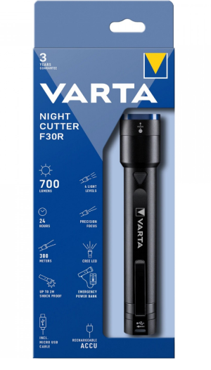 Zseblámpa Varta Night Cutter F30R