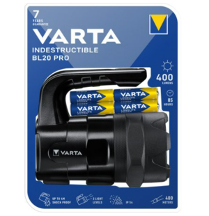 Latarka VARTA Indestructible BL20 Pro med bateria 6AA