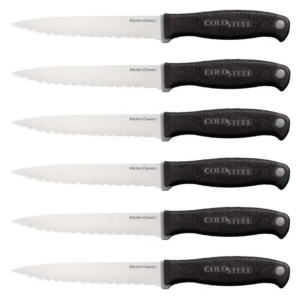 Ensemble de couteaux à steak COLD STEEL 59KSS6Z avec lame de 11,8 cm de longueur