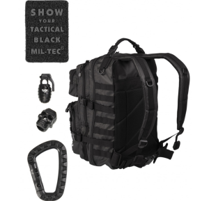 ZAINO MILITARE MIL-TEC TACTICAL NERO Taglia S 20 litri - Nero